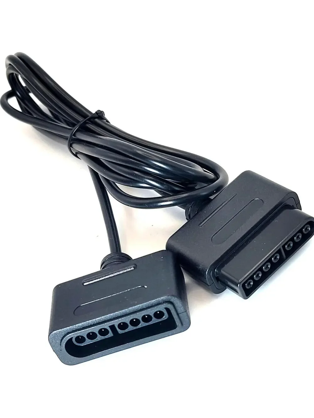 SNES / Super Nintendo Controller Extension Cable Cord (6 Feet) - Black
